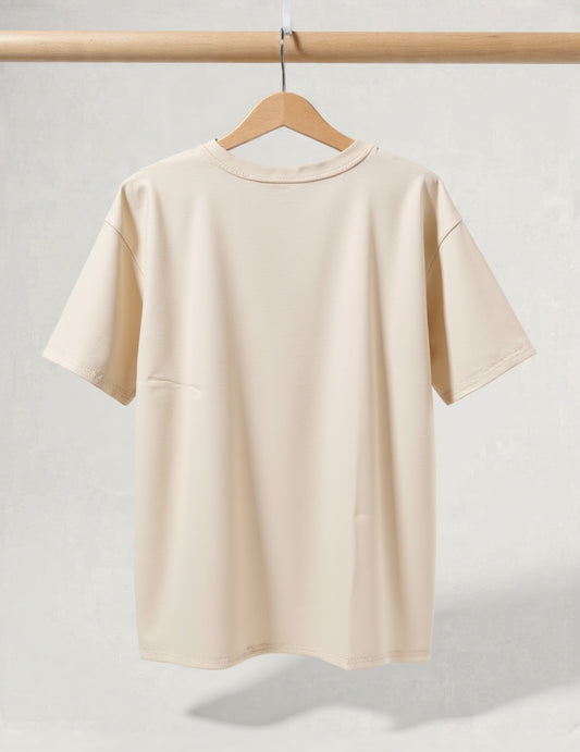 Beige oversized T-shirt