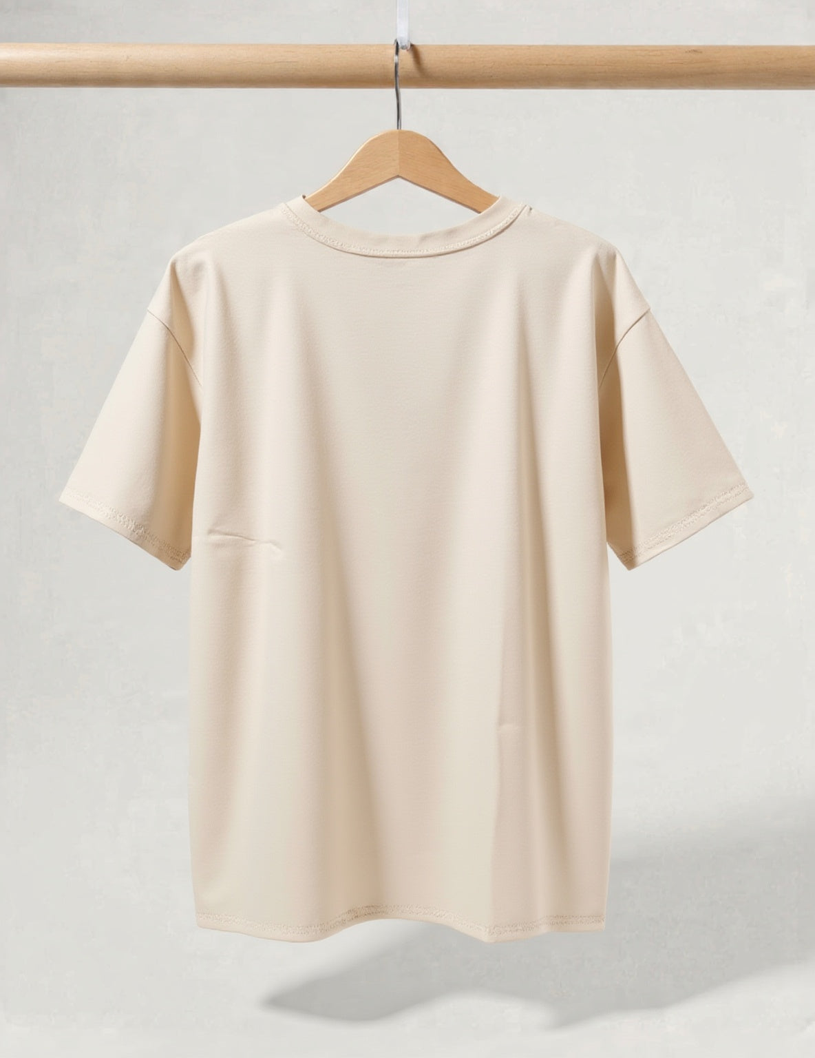 Beige oversized T-shirt