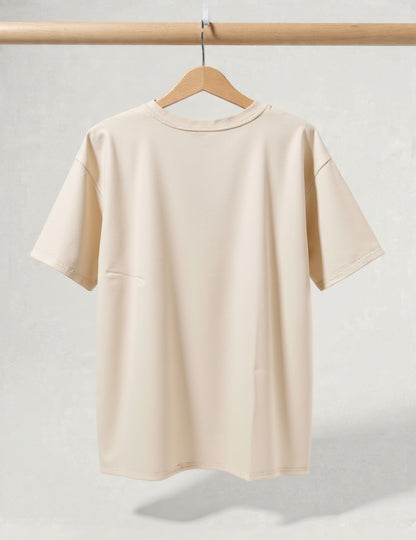 Beige oversized T-shirt