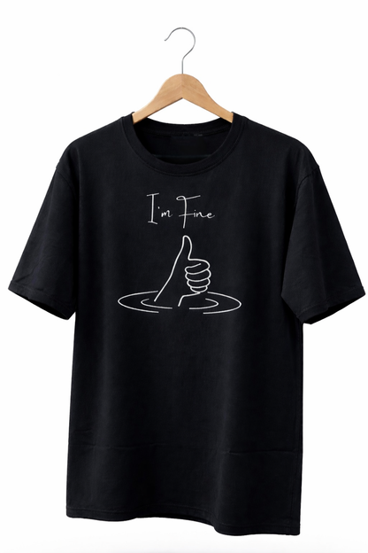 Black oversized T-shirt
