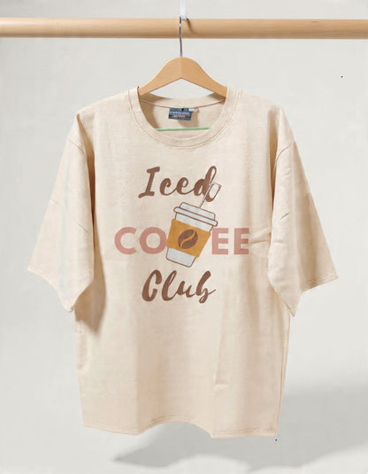 Beige oversized T-shirt