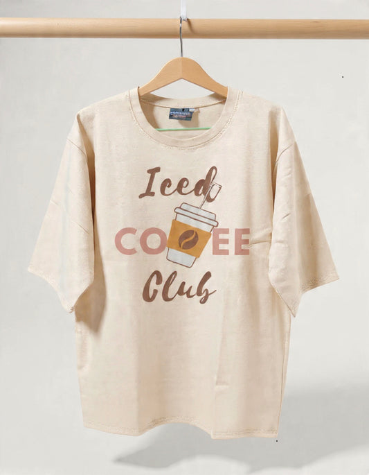 Beige oversized T-shirt
