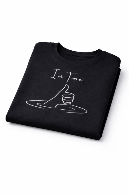 Black oversized T-shirt